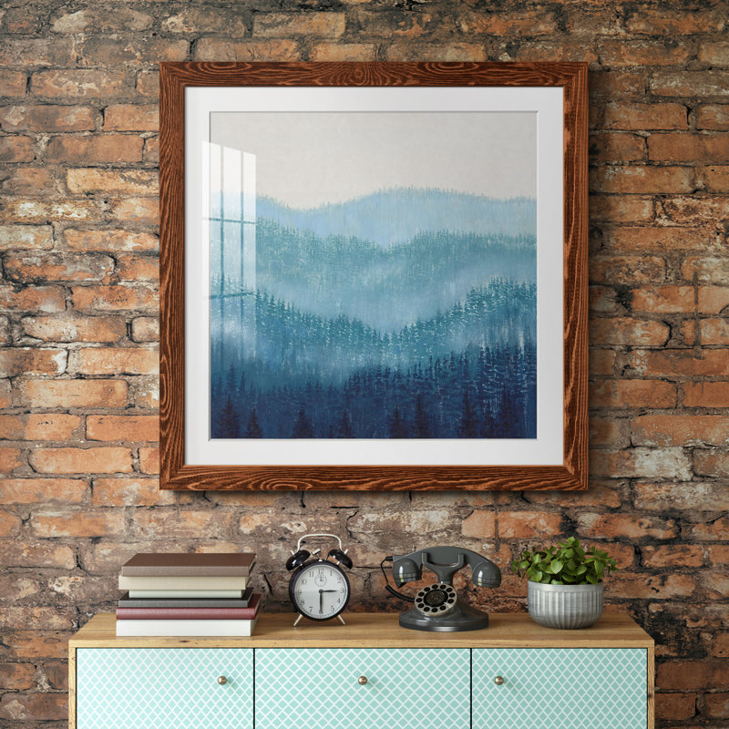 «Smoky Ridge II», reproduction encadrée de qualité supérieure - prête à être accrochée, H 17 po x l 17 po x P 1,5 po, Blanc