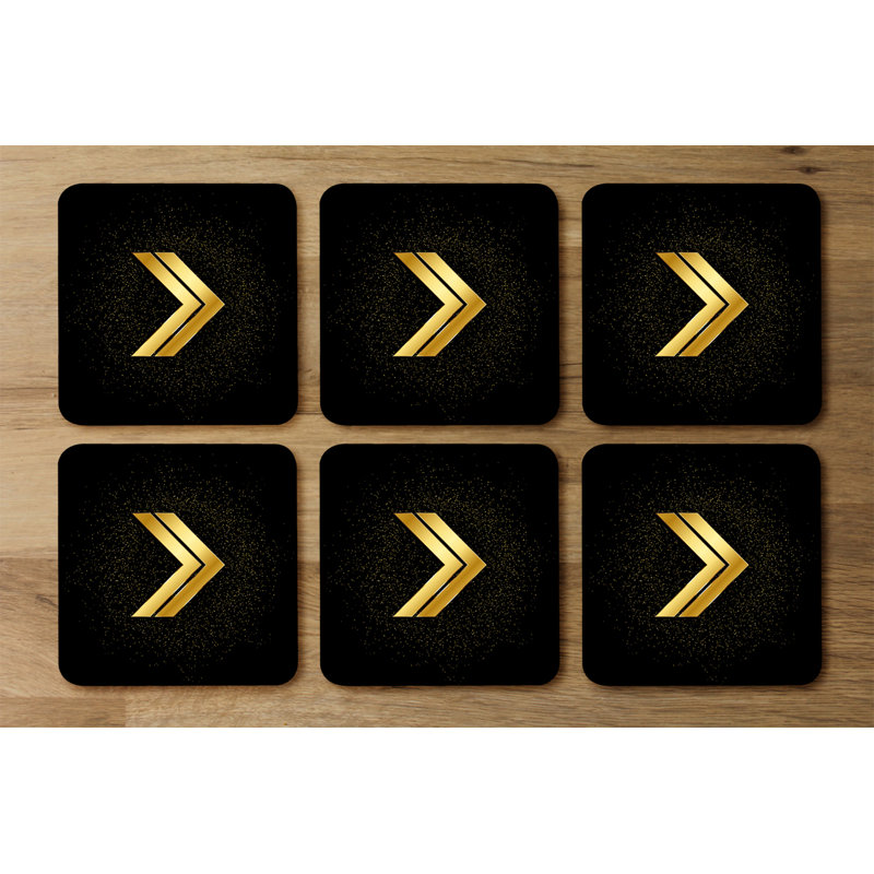 Square 6 Piece Coaster Set