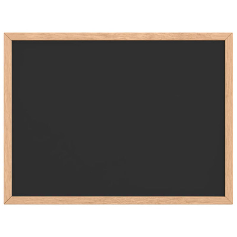 Chalkboard With Solid Pine Wood Frame Black, 30cm H x 40cm W x 1.4cm D