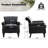 Upholstered Armchair Nailhead Trim Accent Chair with Rolled Arm-1257513970