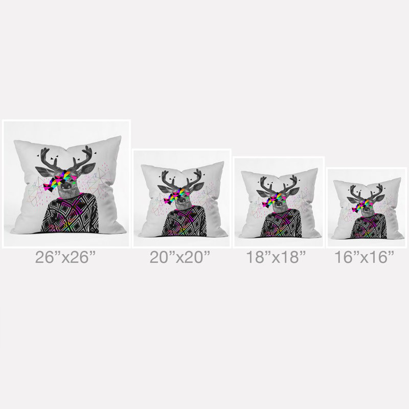 Coussin décoratif kris tate wwww, 16 po x 1 po