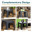 Table d'appoint de patio contemporaine en plastique pour l'extérieur-490416427