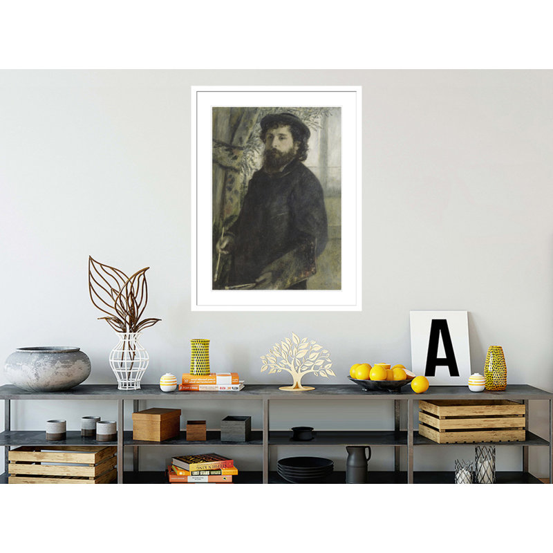 «Claude Monet» par Pierre-Auguste Renoir, impression giclée encadrée, H 41,5 po x l 31,45 po