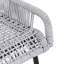 Tabourets de bar gris en corde tressée pour terrasse, parfaits pour un couple. Sièges fonctionnels pour profiter du jardin et de la piscine. Confortables et aérés, ils sont dotés d'une base en métal et offrent deux options pour des moments conviviaux en extérieur. Design respirant et stable.