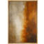 Warm Amber & Neutral Gradient Abstract - Pictures Framed Canvas Print Wall Art-120783922-120783928