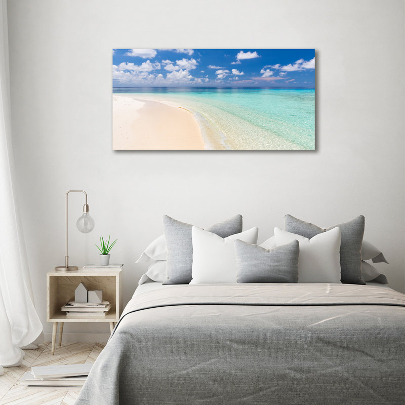 Beach In Maldives - No Frame Print on Canvas