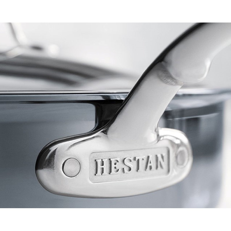 Hestan 3.5 Quart Black Aluminum Stainless Steel Sauté Pan