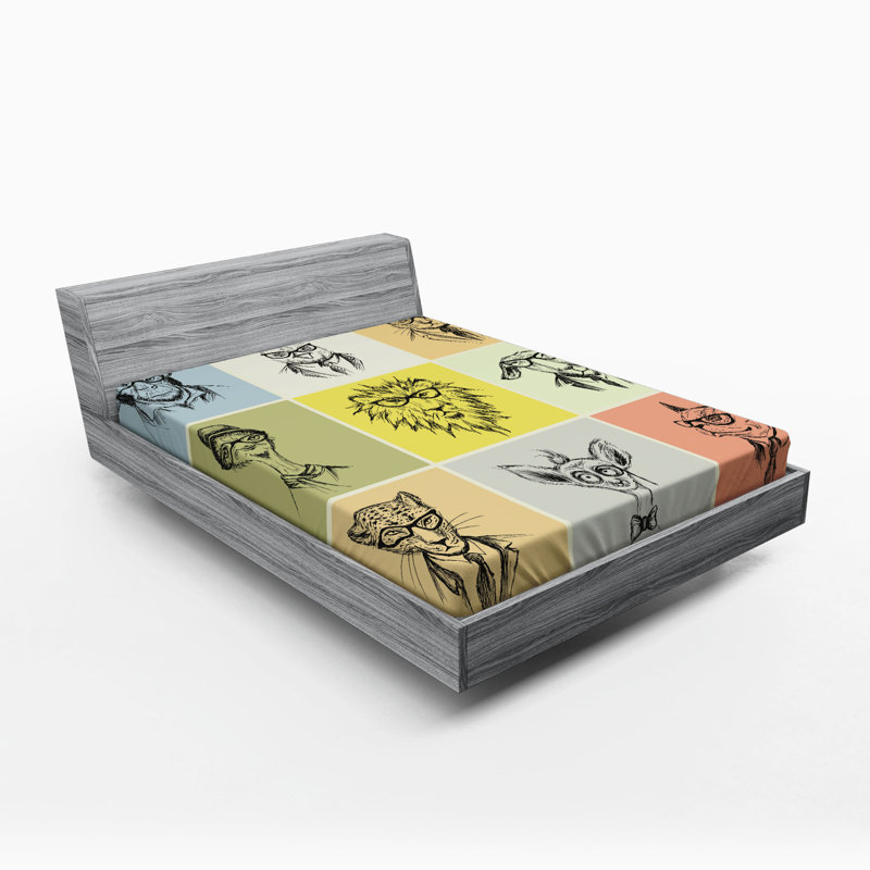 Drap-housse en microfibre Hipster, Drap-housse de taille double