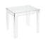 Ensemble de 3 tables gigognes carrées transparentes Truett
