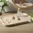 Beige Rectangular Travertine Tray For Dressing Table Storage, A Great Decorative Item For The Bathroom And Kitchen.