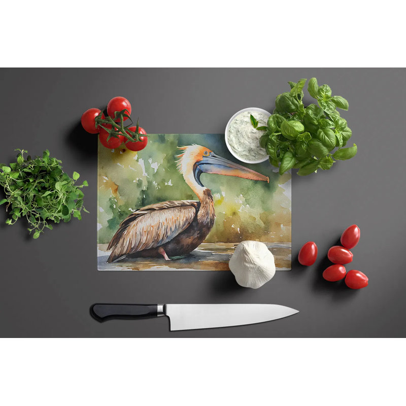 Planche à découper décorative en verre trempé avec œuvre d'art vibrante, planche à découper antidérapante pour la cuisine