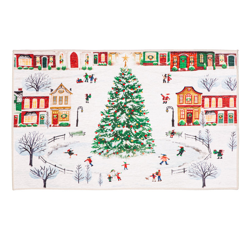 Tapis lavable intérieur / extérieur Christmas Tree