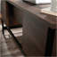 Bureau d'ordinateur, finition brune