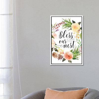 Bless Our Nest - Print on Canvas