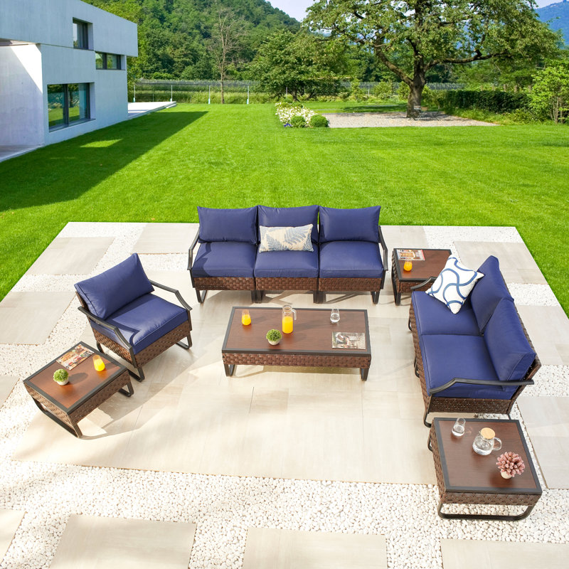 Heiman 6 - Person Patio Conversation Set with Cushions
