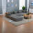 Comfort-driven Grey Flannelette Sectionals, Modular Couch For Home