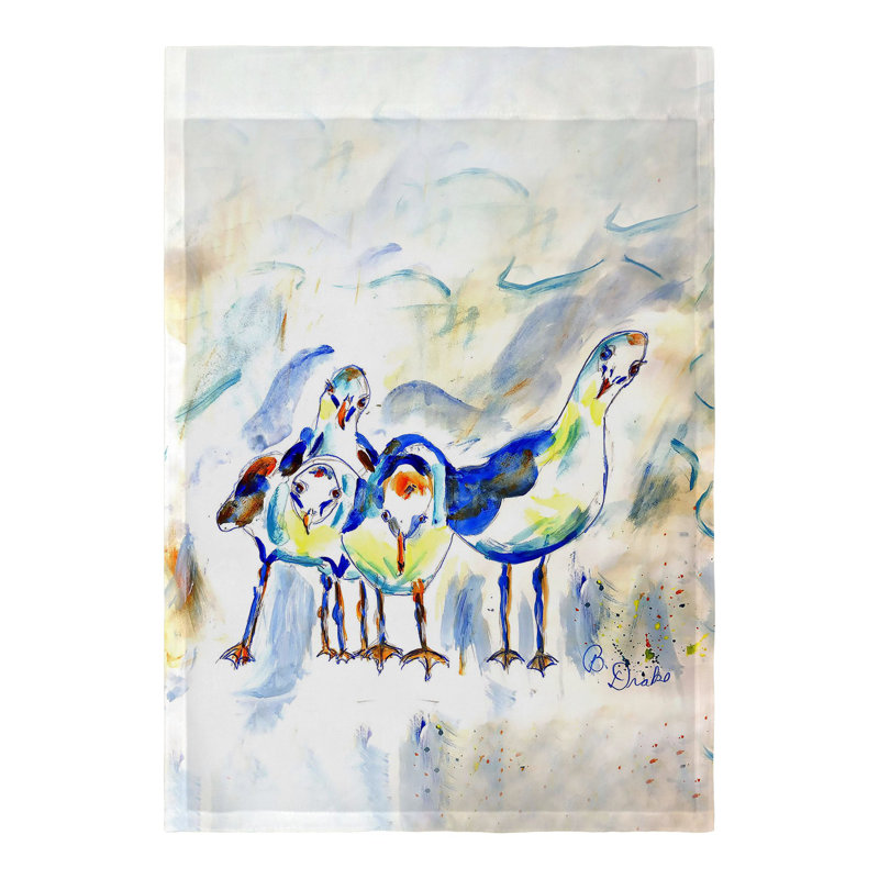 Drapeau de jardin en polyester 18 x 12,5 po Sea Gull Gals