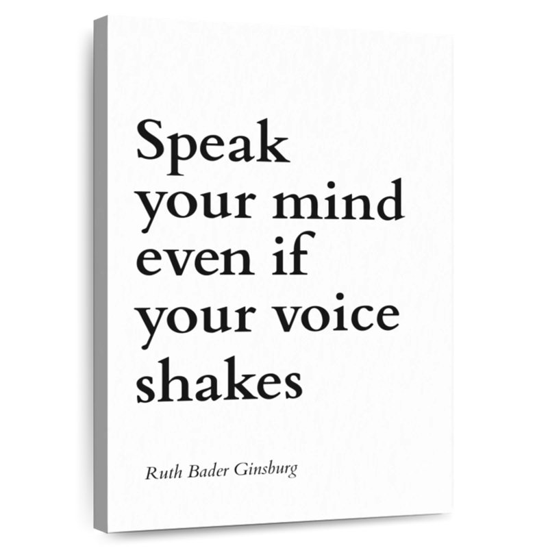 Speak Your Mind, 48" H x 32" W