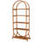 Versatile Display Rack,5-Tier Bookshelf,Compact Arched Bookcase