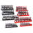 Socket Organizer Set 8PCS High-Rod Socket Tray Black & Red for Metric SAE