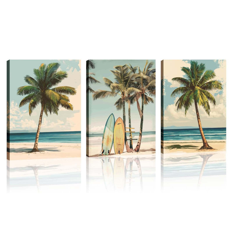 3 Piece Wrapped Canvas Print, 40 cm H x 30 cm W