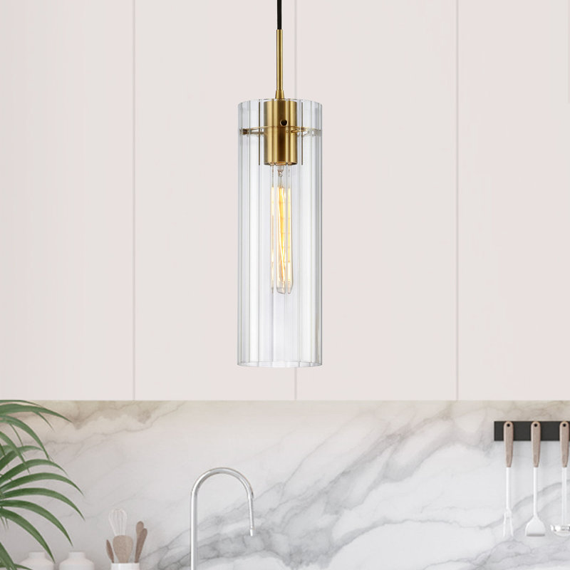Breckynn 1 - Light Single Pendant, Aged Brass
