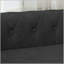Lit surélevé rectangulaire pour animaux avec tissu en lin pour petits / moyens chiens (noir)-1970755456