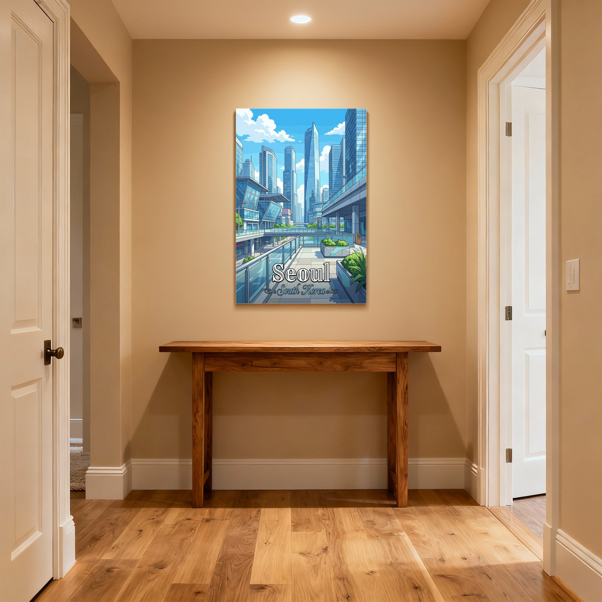 Picture of Ebern Designs Scenic &Cityscapes Seoul Cityscape Modern Skyscrapers ...