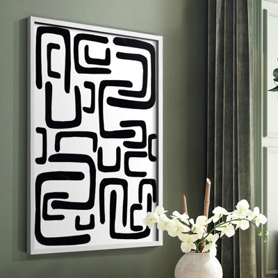 Shuffle II, reproduction encadrée - bois massif