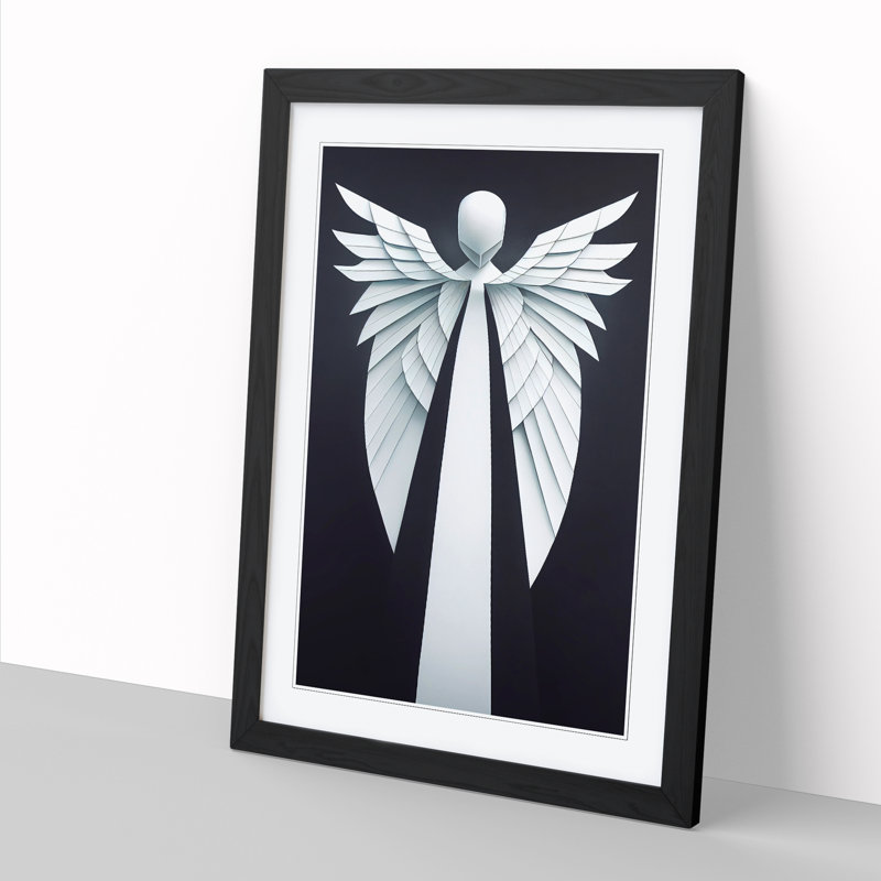 Unique Angel Vol.3 - Single Picture Frame Print, Black, 34cm H x 25cm W x 2cm D