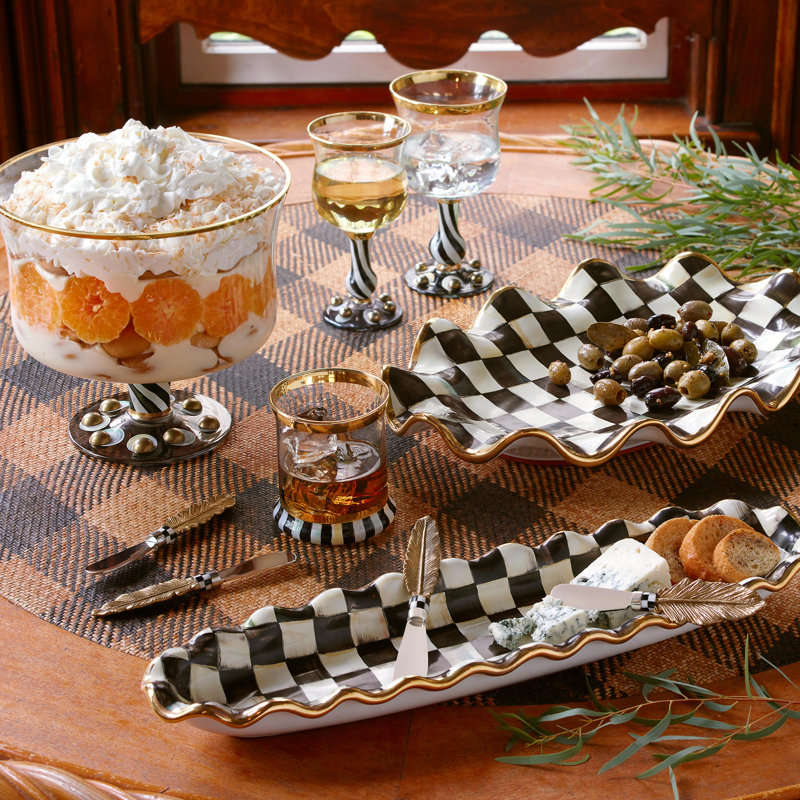 Courtly Check® Serving Platter, 3" H x 11" W x 16" L