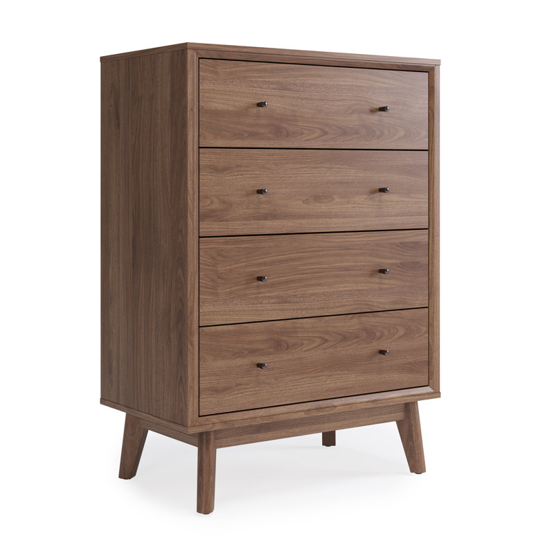 Commode 4 tiroirs Bhatari, Noyer