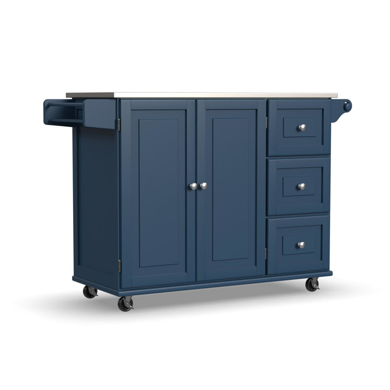Taniha Kitchen Cart, Blue