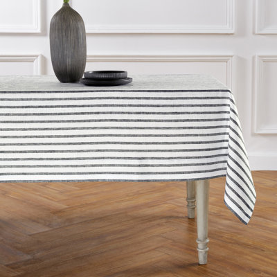 Madison Stripe - 100% Pure Linen Tablecloth