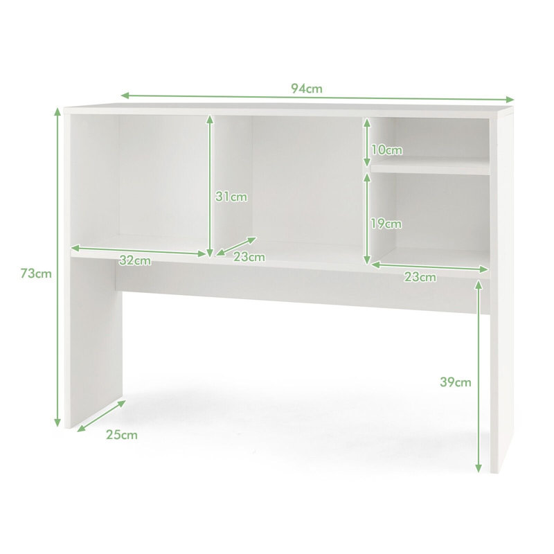 Rosello 73cm H x 94cm W Bookcase, White