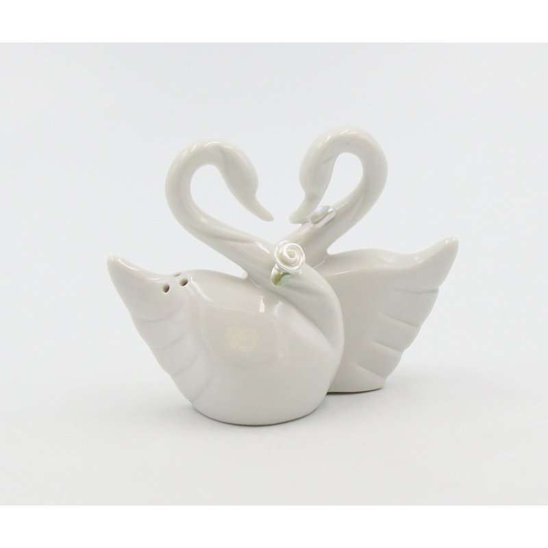 Ensemble salière et poivrière Swan Couple