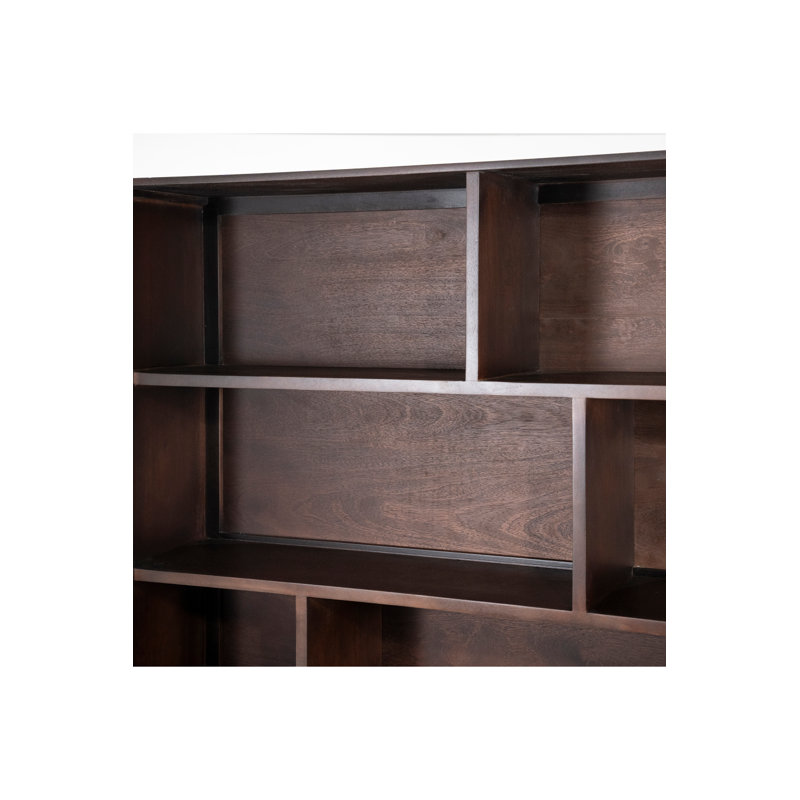 Cabinet Solid Wood Bookcase, Brown