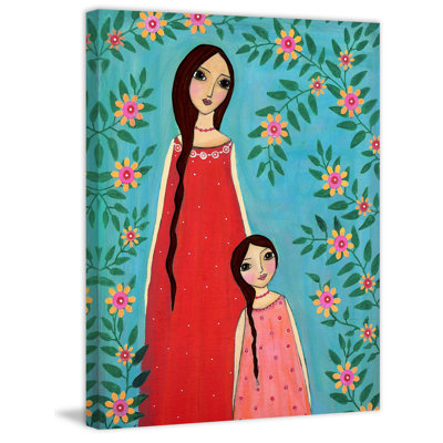 'So Alike' by Vanessa Sascalia Print on Wrapped Canvas