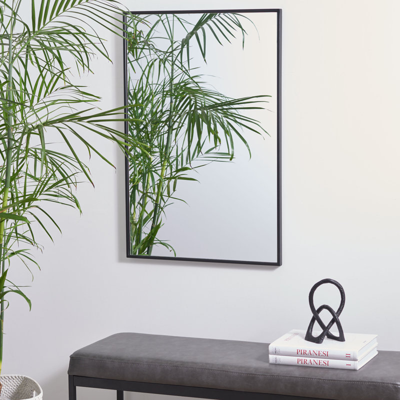 Miroir mural 24 po x 36 po, Noir