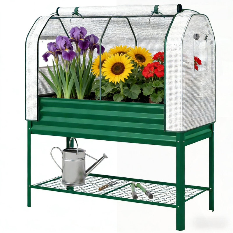 Spacieux lit de jardin surélevé, jardinière et jardinière pour cultiver des légumes et des fleurs dans n'importe quel espace.