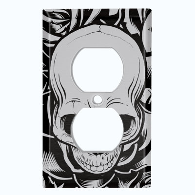 Patterned 1 - Gang Toggle Light Switch Standard Wall Plate