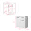 Commode Carlin, chambre à coucher, blanc-668681004