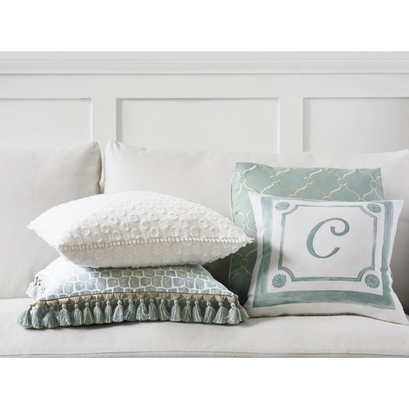 Monogram Square Pillow Cover & Insert