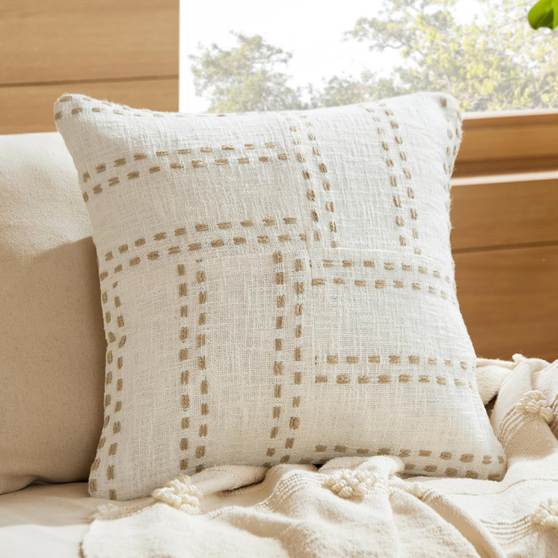 Housse de coussin 100% coton moderne