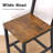 Dining Chair Rustic Wood Chairs with Metal Steel Frame Modern Farmhouse Chair for Kitchen, Bedroom, Living Room（Set of 6）-693245332-693245331