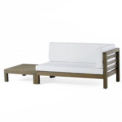 BANC D'ANGLE ET TABLE BASSE