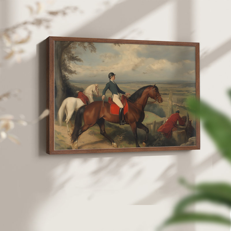 Série abstraite nautique - CXCIX - Reproduction encadrée - Restickable, H 8 po x l 10 po, Noyer