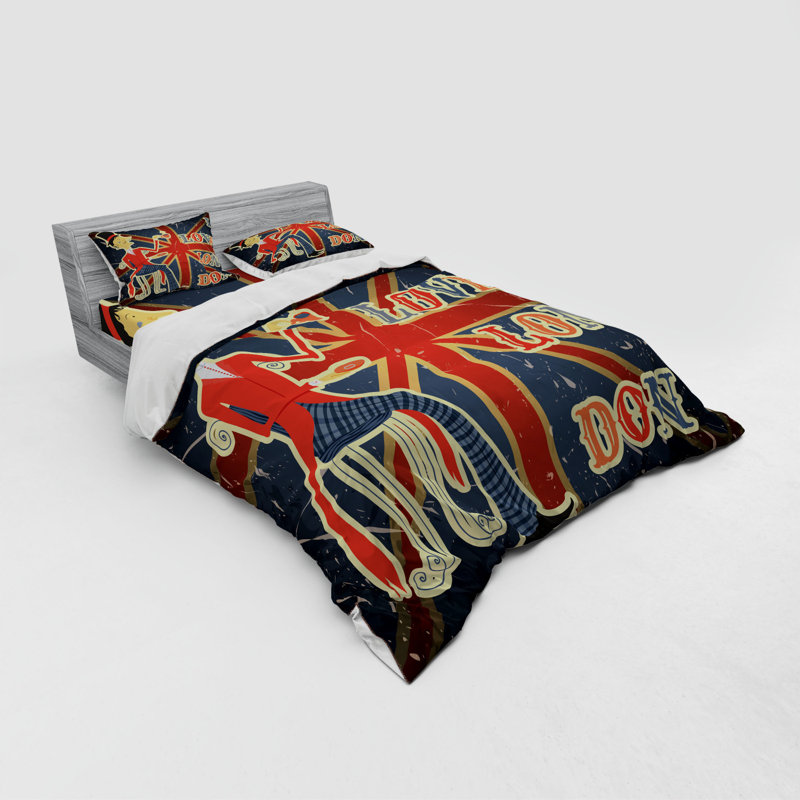 Eclectic Polyester Duvet Cover, Queen Duvet Cover + 3 Additional Pieces