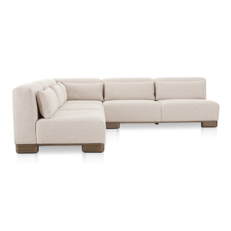 Canapé Beau, Beige, 30" H x 110" W x 110" D