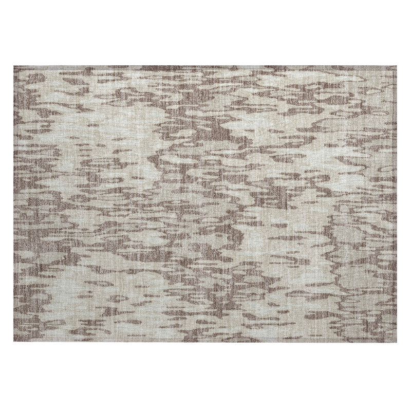 Putty 30" x 20" Synthetic Washable Non-slip Rectangular Rug